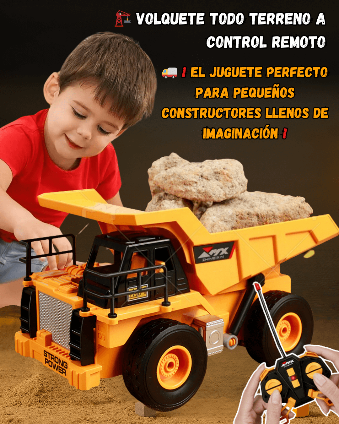 VOLQUETE MINERO A CONTROL REMOTO