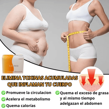 Adiós a la Grasa y Toxinas | Slim Patch Natural Quema Grasa y Tonifica Tu Cuerpo Fácilmente