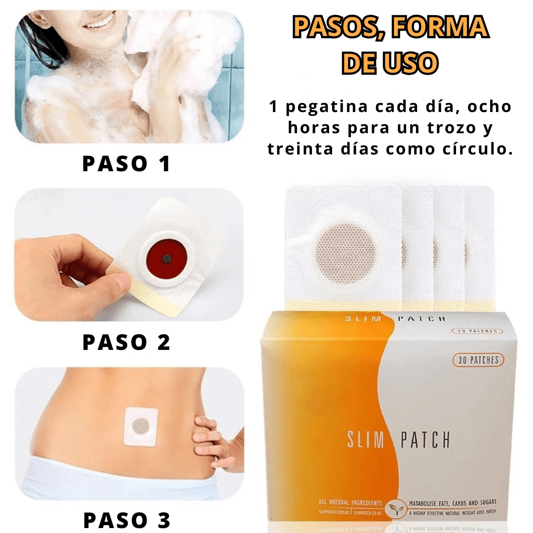 Adiós a la Grasa y Toxinas | Slim Patch Natural Quema Grasa y Tonifica Tu Cuerpo Fácilmente