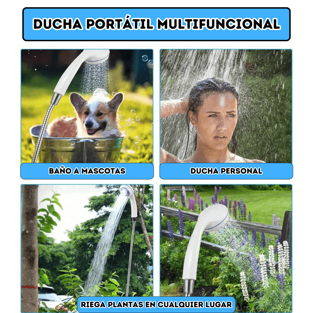 Ducha Portátil Multifuncional 3 en 1 | PREMIUM