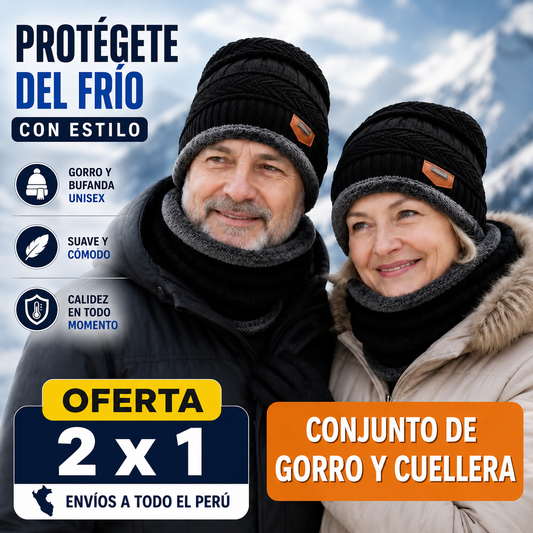 Gorra Térmica PREMIUM | Gorro + Cuellera Afelpada PREMIUM