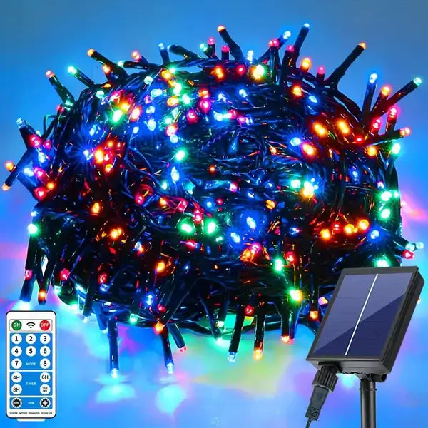 Luces Navideñas con Panel Solar PREMIUM