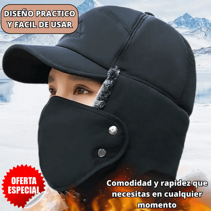 Gorro Térmico 3 en 1 | Triple Protección Contra el Frío con Tecnología Térmica y Ajuste Ergonómico