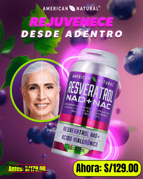 NAD + Resveratrol Reforzado con Acido Hialuronico | PREMIUM
